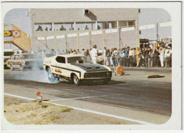 AHRA Race USA Trading Card #8 Bill Leavitt's Qucky Too Mustang Funny Car