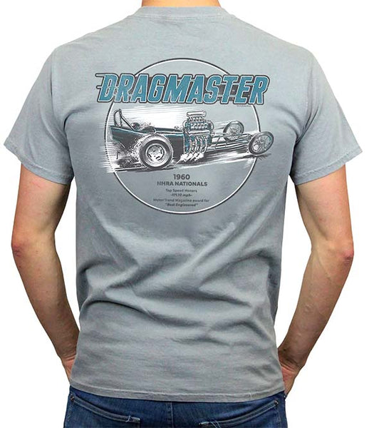 Dragmaster Fast Dragster T-shirt Concrete  - Back