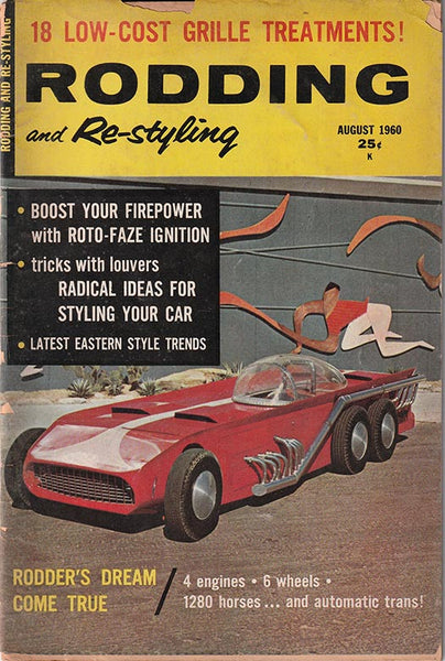 August 1960 Rodding and Re-styling Magazine