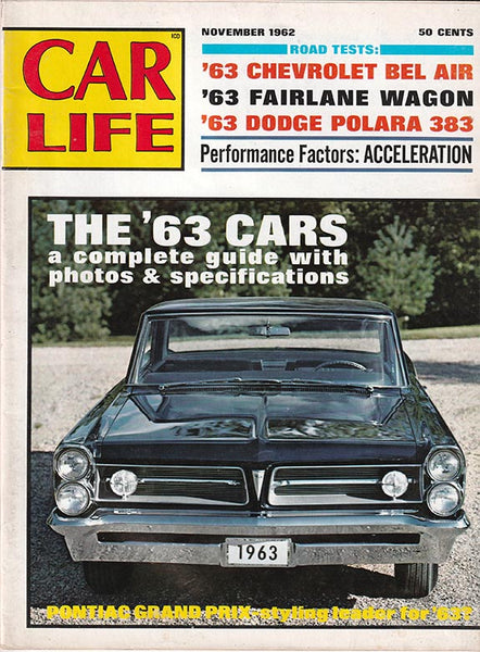 November 1962 Car Life Magazine