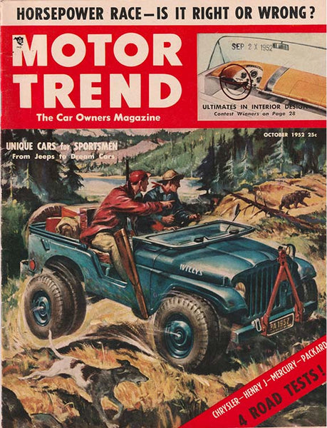 October 1952 Motor Trend Magazine