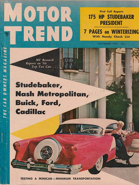 November 1954 Motor Trend Magazine