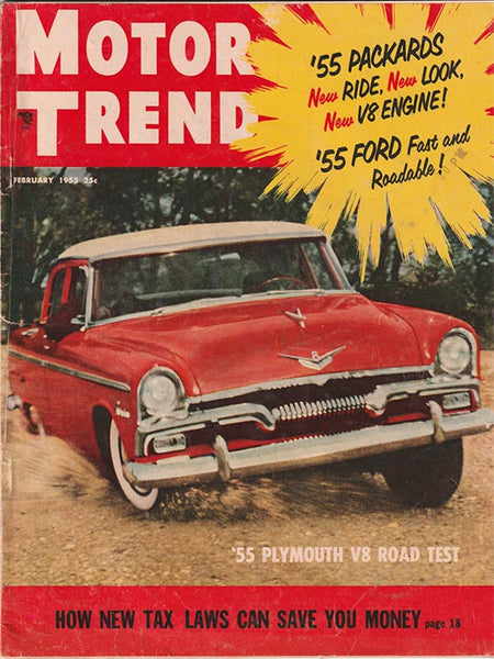 February 1955 Motor Trend Magazine