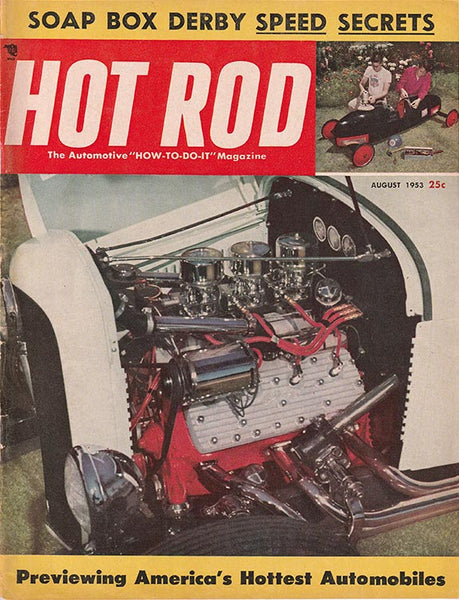 August 1953 Hot Rod Magazine Magazine