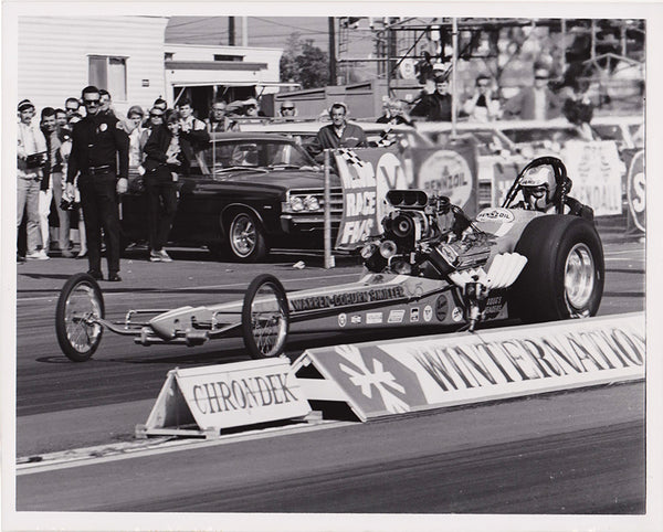 Warren, Coburn, & Miller Top Fuel Dragster 8x10 Black and White Photo 