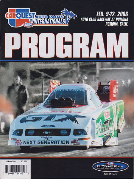 2006 NHRA Winternationals Program Pomona