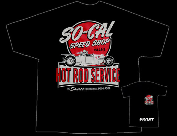 Hot Rod Service So-Cal Speed Shop T-Shirt - Black - Nitroactive.net