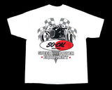 So-Cal Speed Shop Finish Line T-Shirt White Back - Nitroactive.net