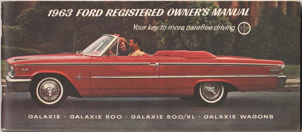 Original 1963 Ford Galaxie Owner's Manual