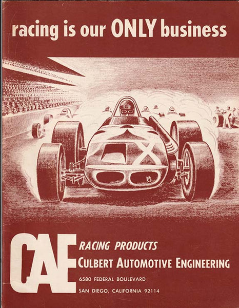 CAE Racing Products Catalog Ex Condition
