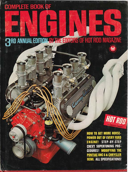 Hot Rod Magazine’s complete Book of Engines No. 3 1967 Hard Cover Book