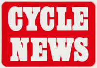 Original Vintage 1970's Cycle News Sticker