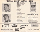 1971 L.A. Hooker Mustang Funny Car Hero Card - back