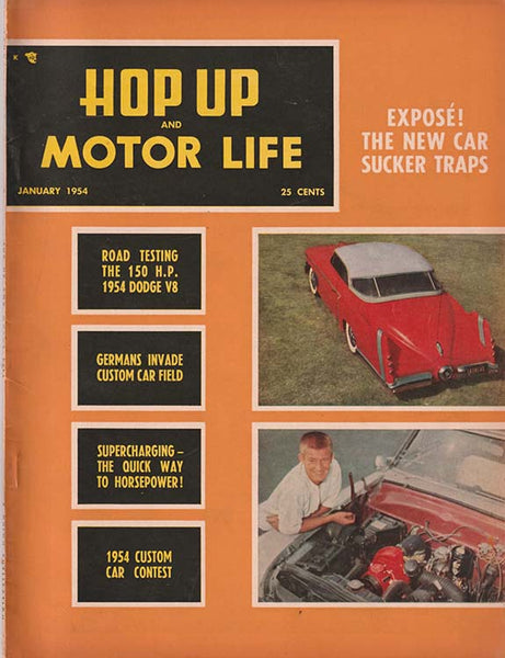 January 1954 Hop Up and Motor Life