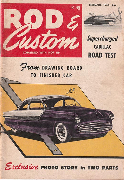 February 1955 Rod & Custom Magazine