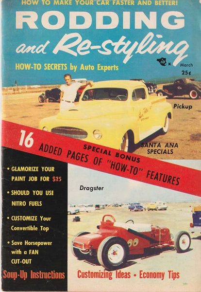 March 1956 Rodding and Re-styling Magazine