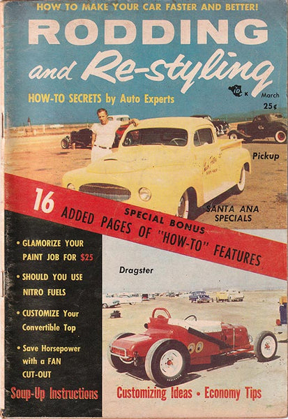 March 1956 Rodding and Re-styling Magazine