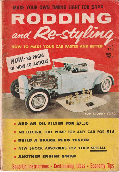 July 1956 Rodding and Re-styling Magazine