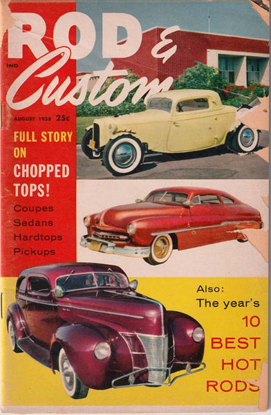 August 1958 Rod & Custom Magazine