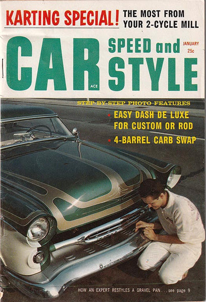 January 1960 Car Speed and Style Magazine