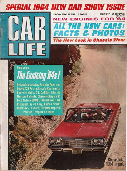 November 1963 Car Life Magazine