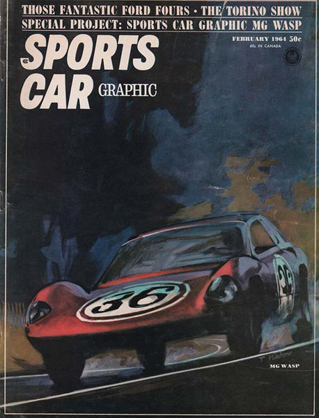 February 1964 Sports Car Graphic Magazine