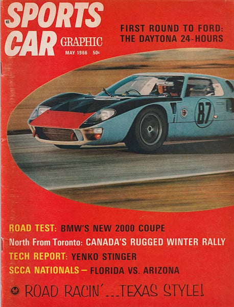 May 1966 Sports Car Graphic Magazine