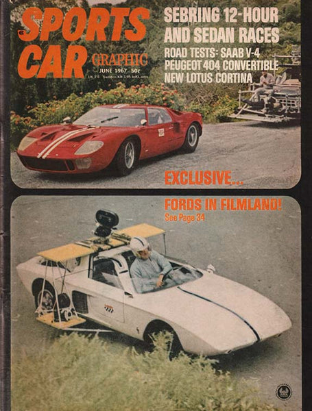 Auto Graphics Magazine June 1967 Sports Car Graphic Magazine