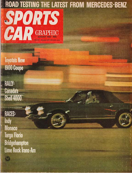 August 1967 Sports Car Graphic Magazine