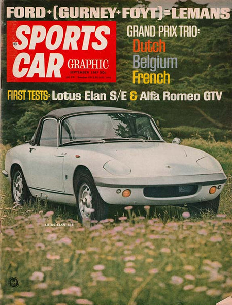 Auto Graphics Magazine September 1967 Sports Car Graphic Magazine