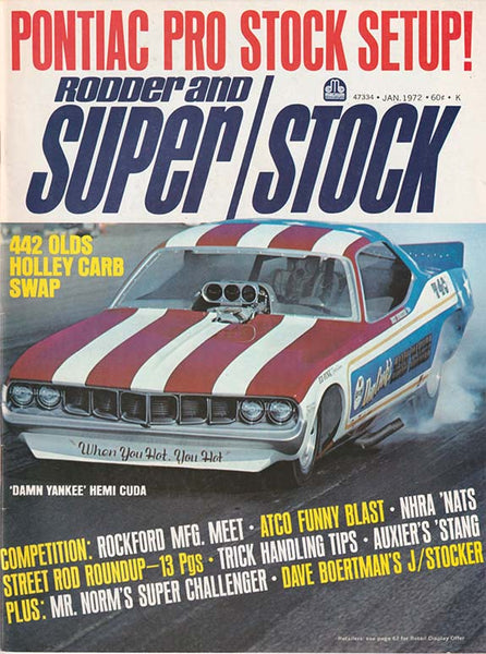 January 1972 Rodder and Super Stock Magazine