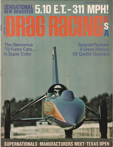 March 1972 Drag Racing USA Magazine