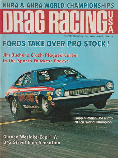 January 1974 Drag Racing USA Magazine