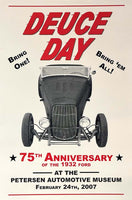 75th Anniversary of the 1932 Ford Deuce Day 13x19-inch Poster
