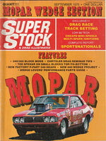 September 1975 Super Stock & Drag Illustrated Magazine