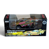 1998 Action RCCA John Force 7-Time Champ 1:64 Scale Gold Mustang Funny Car Ex Condition right facing