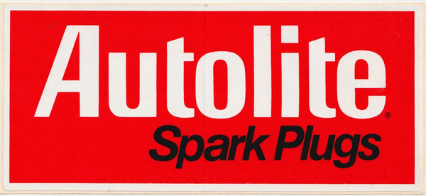 Vintage NOS 1980 Autolite Spark Plugs Sticker