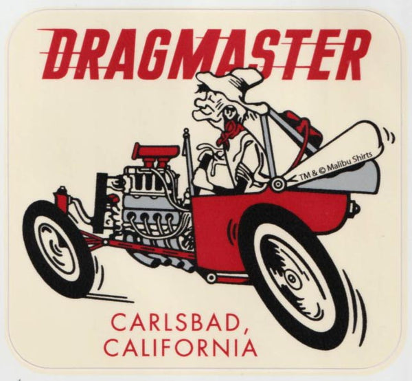 Vintage Style Dragmaster Sticker 