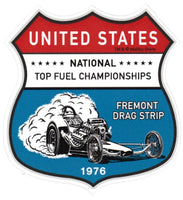 United States National Top Fuel Championships 1976 Recreation Sticker