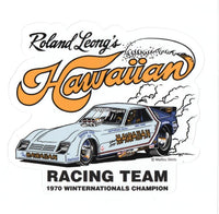 Roland Leong's Hawaiian Racing Team Vinyl Sticker