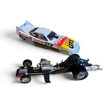 Action RCCA John Force 1:24 Scale 1994 Oldsmobile Castrol GTX Flamed Funny Car Die Cast body and chassis