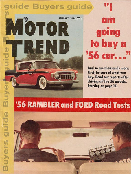 January 1956 Motor Trend Magazine