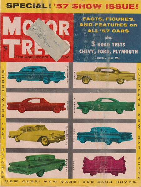 January 1957 Motor Trend Magazine