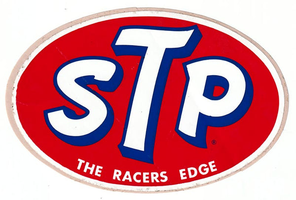NOS 4.5x3-Inch STP Sticker 1970s