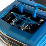 Jada Big Time Muscle 1:24 Die Cast 1964 Metallic Blue Ford Falcon Pro Street engine