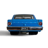 Jada Big Time Muscle 1:24 Die Cast 1964 Metallic Blue Ford Falcon Pro Street rear view