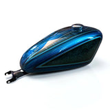 Custom Painted Motorcycle Gas Tank rear view