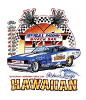 Roland Leong Hawaiian 1969 Dodge Charger T-Shirt artwork