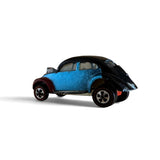 Original 1967 Redline Hot Wheels Light Blue Custom Volkswagen US rear driver side view
