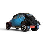 Original 1967 Redline Hot Wheels Light Blue Custom Volkswagen US rear driver side view